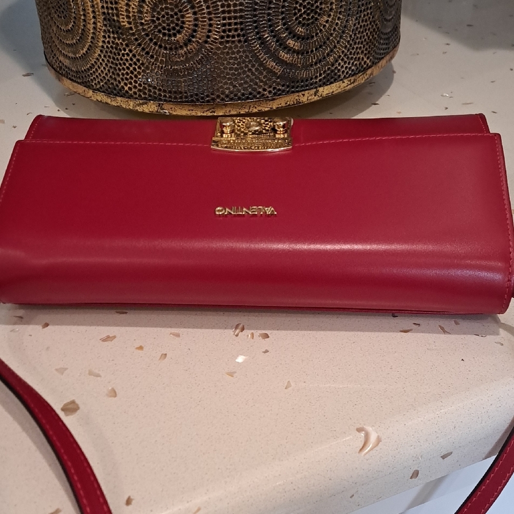 NWOT Valentino Red Leather Bag - Picture 9 of 11